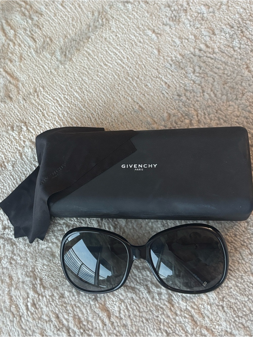 Givenchy Black Oversized Women's Sunglasses with Case